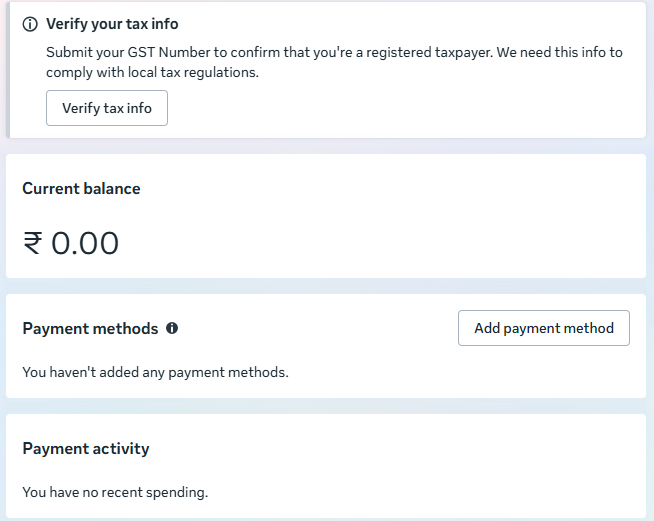 Verify tax info